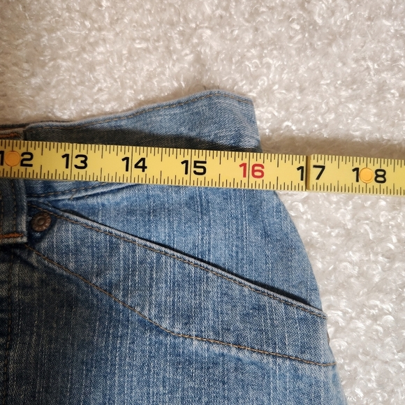 Faded Glory Vintage Blue Jean Shorts Classic Style - Picture 4 of 8